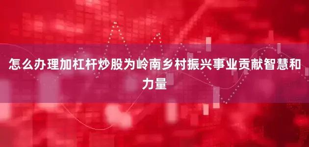 怎么办理加杠杆炒股为岭南乡村振兴事业贡献智慧和力量