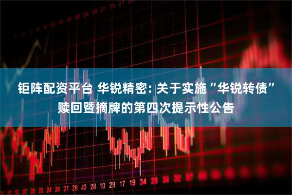 钜阵配资平台 华锐精密: 关于实施“华锐转债”赎回暨摘牌的第四次提示性公告